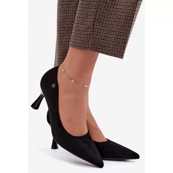  Dámské lodičky VINCEZA 62323 BLACK MATT 