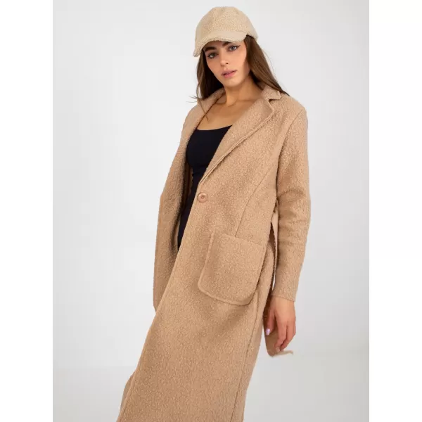  Dámský kabát OCH BELLA TW-PL-BI-5220.63 BEIGE 