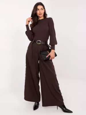 Dámská halenka RUE PARIS RV-BZ-5223.15 DARK BROWN