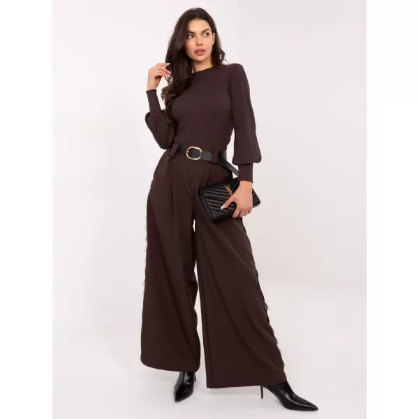  Dámská halenka RUE PARIS RV-BZ-5223.15 DARK BROWN 