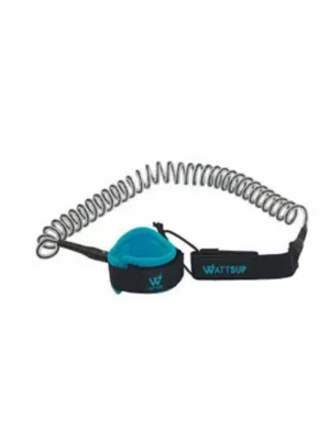 Leash WATTSUP Coiled 10 8mm BLACK/BLUE