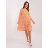 Dámské šaty SUBLEVEL D73771M30214K ORANGE