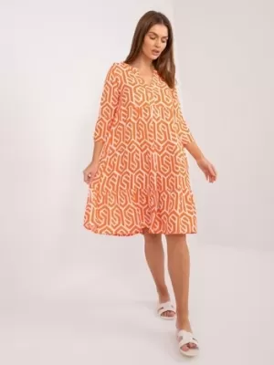 Dámské šaty SUBLEVEL D73771M30214K ORANGE
