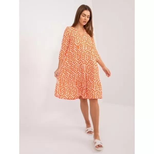  Dámské šaty SUBLEVEL D73771M30214K ORANGE 