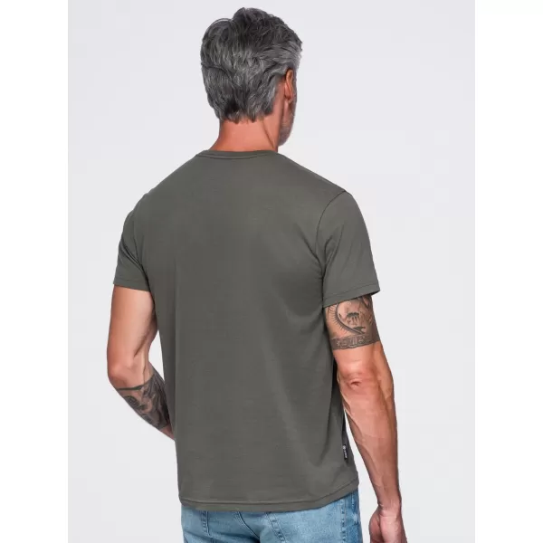  Pánské tričko OMBRE OM-TSCT-0305 GRAPHITE 