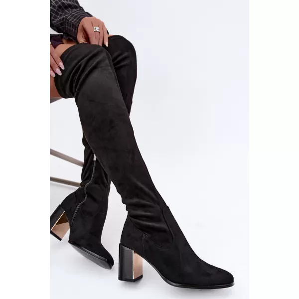  Dámské kozačky BOTO 1623 BLACK SUEDE 