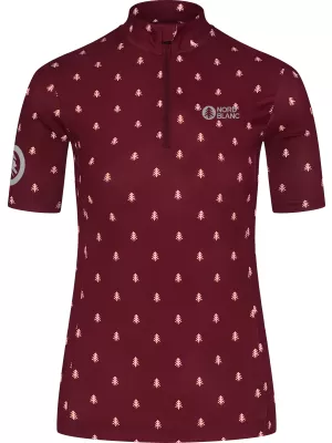 Dámský cyklo dres NORDBLANC TREES NBSLF8085 ČERVENÁ