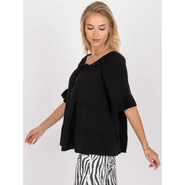  Dámská halenka OCH BELLA TW-BZ-BI-90013.27X NOIRE 