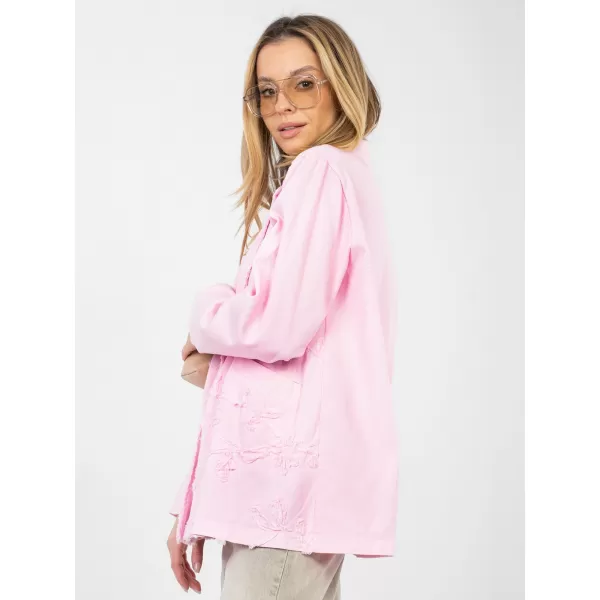  Dámská bunda RUE PARIS IT-MA-FL9992.97 BRIGHT PINK 