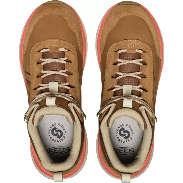  Dámské boty KEEN LEIKI LEATHER MID WP CHIPMUNK/BIRCH 