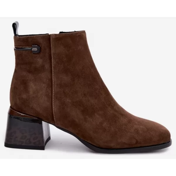  Dámské kotníkové boty BOTO 26BT24-398 COFFEE 