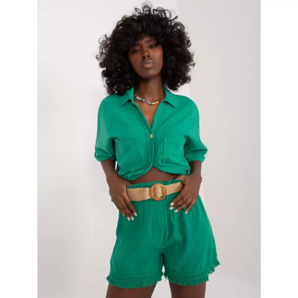  Dámské kraťasy ITALY MODA DHJ-SN-5536.34X GREEN 