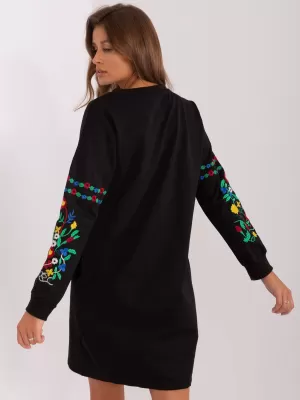 Dámské šaty RUE PARIS RV-SK-8979.94P BLACK