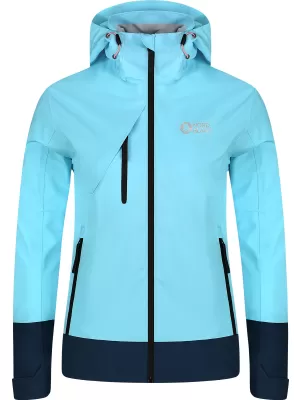 Dámská nepromokavá bunda NORDBLANC BOURNE NBSJL8317 SVĚTLE MODRÁ