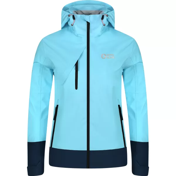  Dámská nepromokavá bunda NORDBLANC BOURNE NBSJL8317 SVĚTLE MODRÁ 