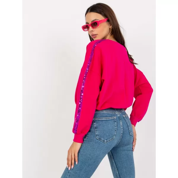  Dámská mikina RUE PARIS RV-BL-8067.88 FUCHSIA 