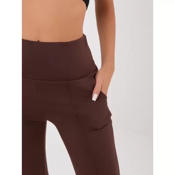  Dámské tepláky RUE PARIS RV-DR-A1289.01 DARK BROWN 