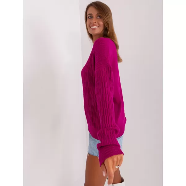  Dámský svetr WOOL FASHION ITALIA AT-SW-2338.14P VIOLET 