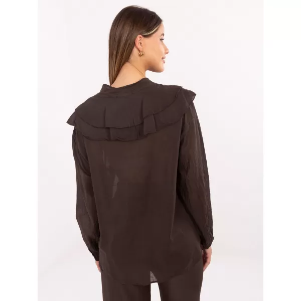  Dámská halenka ITALY MODA MI-BZ-92335.56 BROWN 