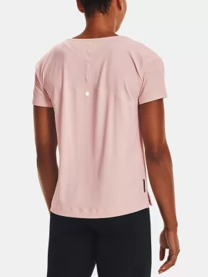 Dámské triko UNDER ARMOUR UA RUSH ENERGY CORE SS 1365683-685 RŮŽOVÁ