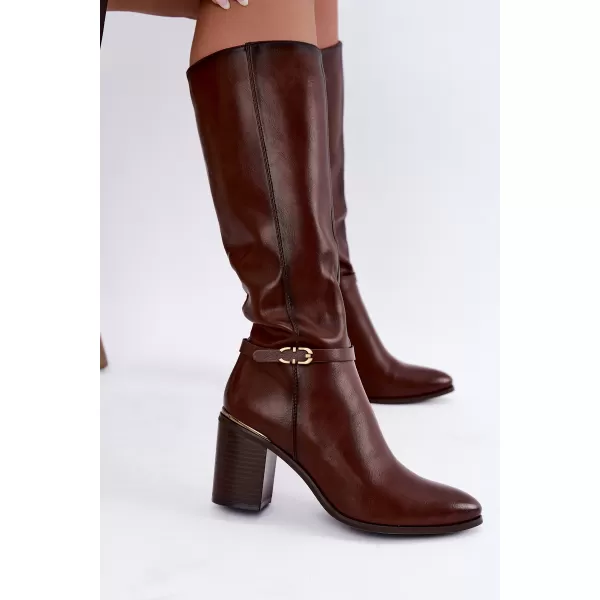  Dámské kozačky SERGIO LEONE KZ-08 BROWN 