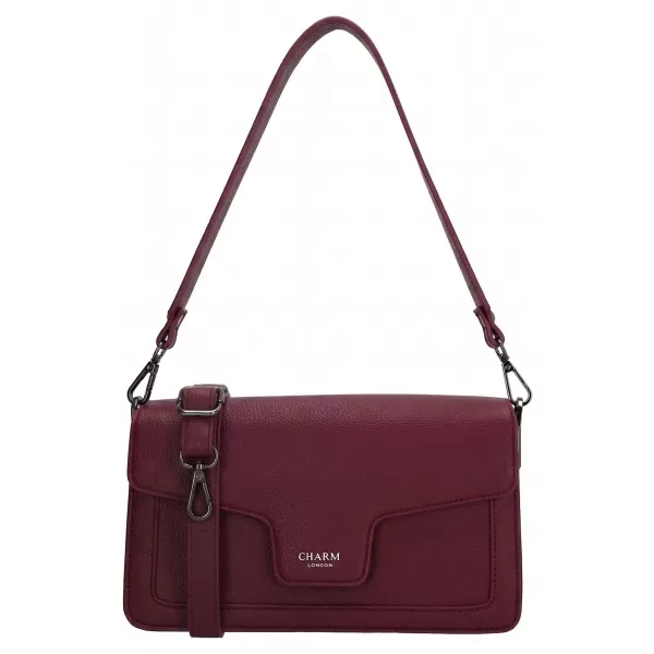  Kabelka Charm London Monaco W01440 Bordeaux red BORDEAUX RED 