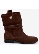 Dámské kotníkové boty ZAZOO 4210 CHOCOLATE
