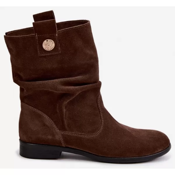  Dámské kotníkové boty ZAZOO 4210 CHOCOLATE 