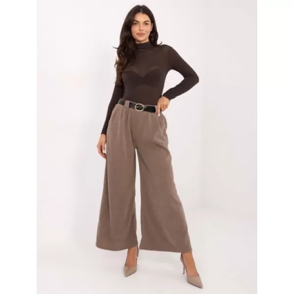  Dámské kalhoty RUE PARIS IT-SP-FL5583.16P DARK BEIGE 