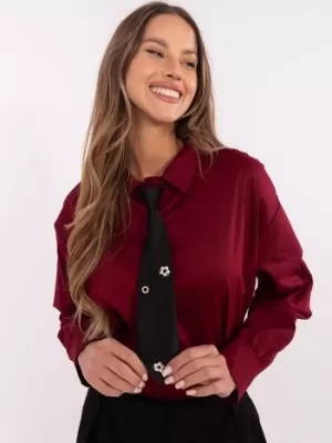Dámská košile ITALY MODA DHJ-KS-9213.86 BURGUNDY