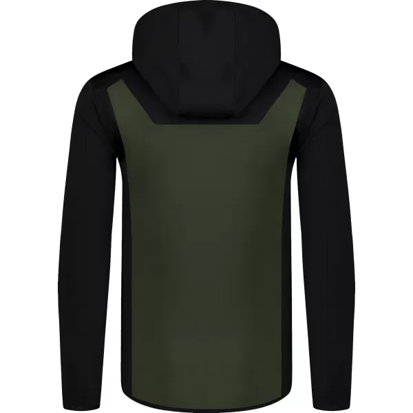  Pánská powerfleece mikina NORDBLANC SPRAWL NBSFM8333 ZELENÁ 