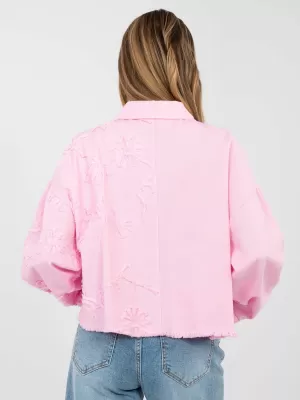 Dámská bunda RUE PARIS IT-KR-FL9993.77 BRIGHT PINK