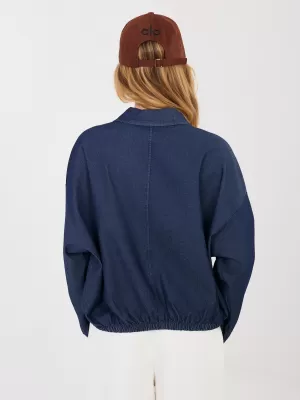 Dámská košile RUE PARIS IT-KS-FL9273.29 NAVY
