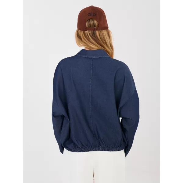  Dámská košile RUE PARIS IT-KS-FL9273.29 NAVY 