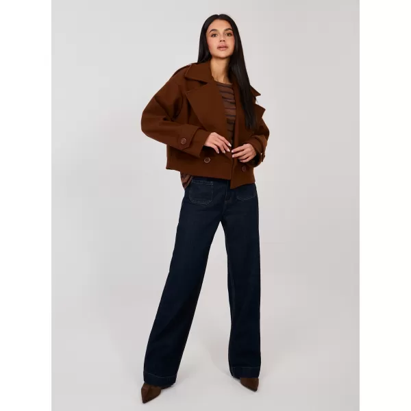  Dámské tričko RUE PARIS RV-TS-A1087.74 BROWN 