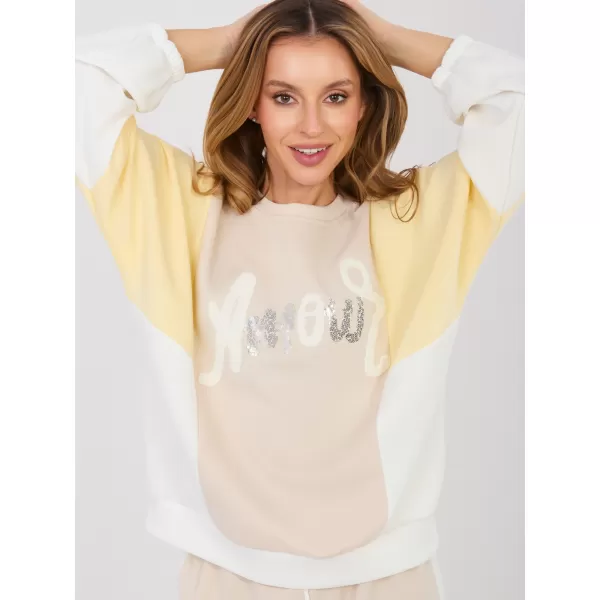  Dámská tepláková souprava RUE PARIS IT-KMPL-22210.95 BEIGE 