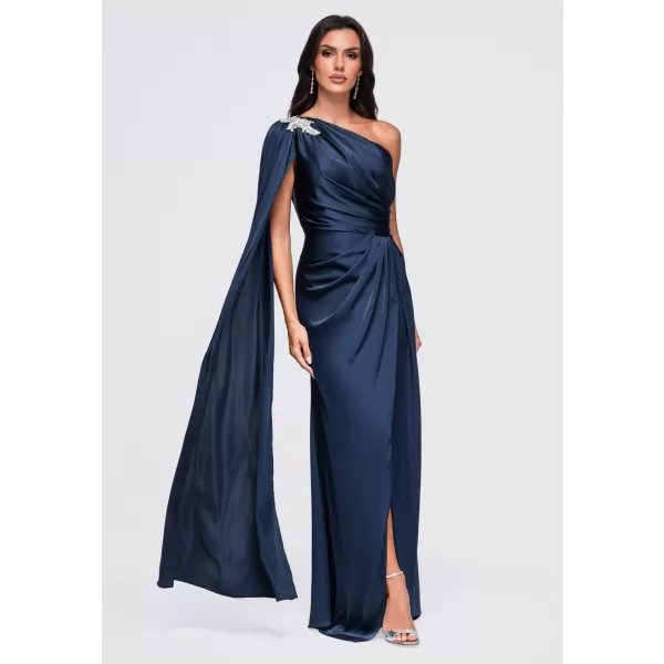  Dámské šaty LARICA LA-OM-DLR469 NAVY BLUE 