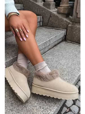Dámské sněhule BIG STAR SHOES UU274204 BEIGE