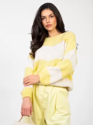 Dámský svetr ITALY MODA MI-SW-0203.71 BRIGHT YELLOW