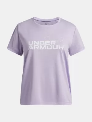 Dívčí triko UNDER ARMOUR TECH TWIST WDMK LOGO SS 6007134-536 FIALOVÁ