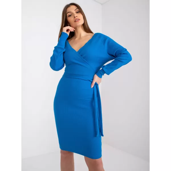  Dámské šaty RUE PARIS RV-SK-5297.23P DARK BLUE 