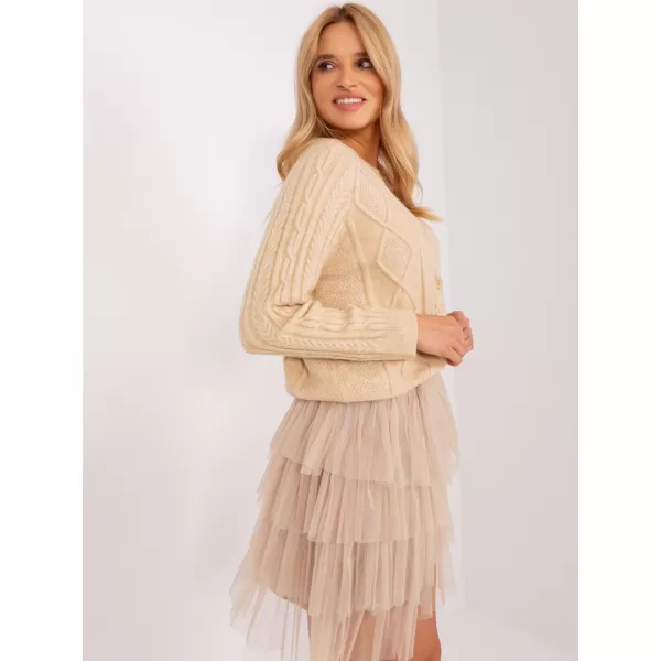  Dámský svetr WOOL FASHION ITALIA AT-SW-2346-2.99P BEIGE 