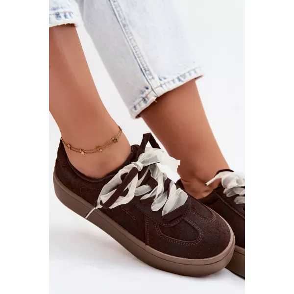  Dámské tenisky BIG STAR SHOES UU274004 BROWN 