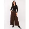 Dámské kalhoty RUE PARIS IT-SP-FL5583.16P BROWN