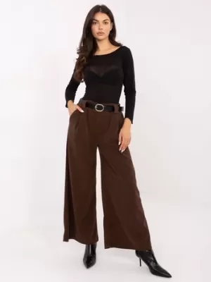 Dámské kalhoty RUE PARIS IT-SP-FL5583.16P BROWN