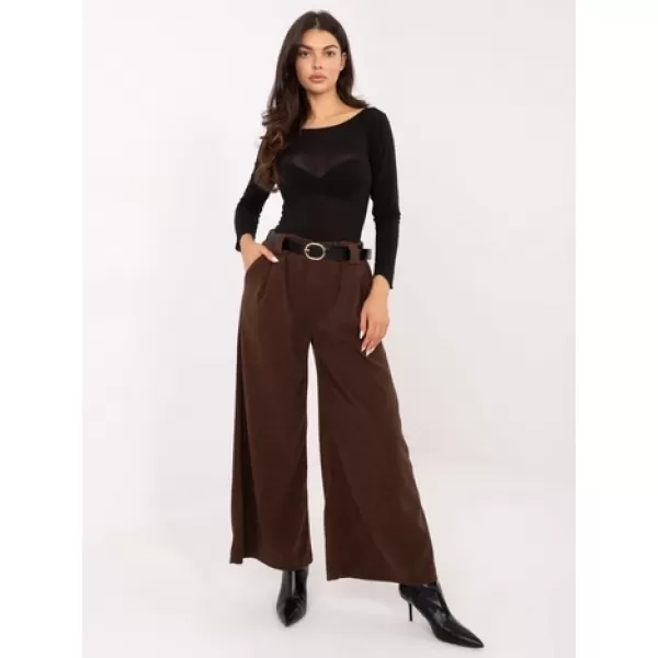  Dámské kalhoty RUE PARIS IT-SP-FL5583.16P BROWN 