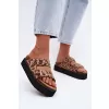 Dámské pantofle WRANGLER 20261072.92A BROWN/BEIGE