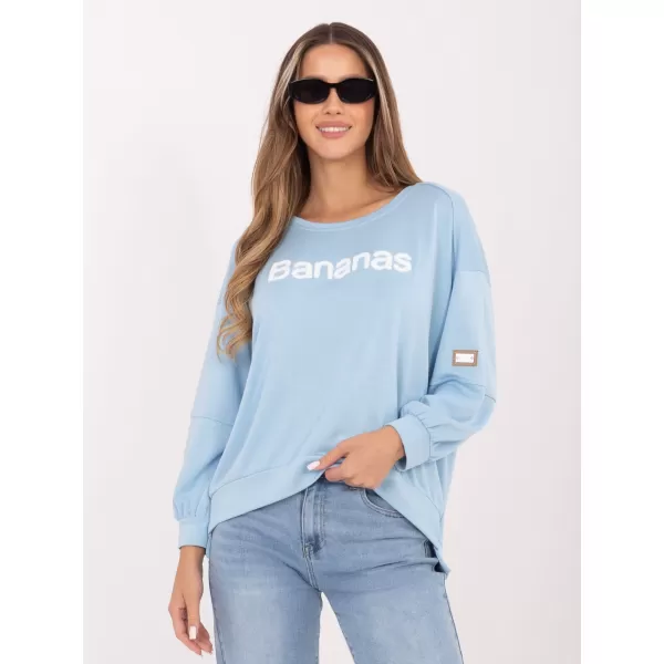  Dámská mikina RUE PARIS RV-BL-A1221.13 LIGHT BLUE 