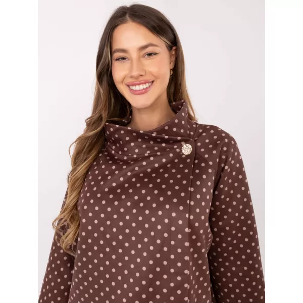  Dámská mikina ITALY MODA IT-BL-21613-1.87 BROWN 