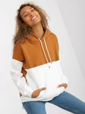 Dámská mikina RUE PARIS AP-BL-AP-3001.98P LIGHT BROWN